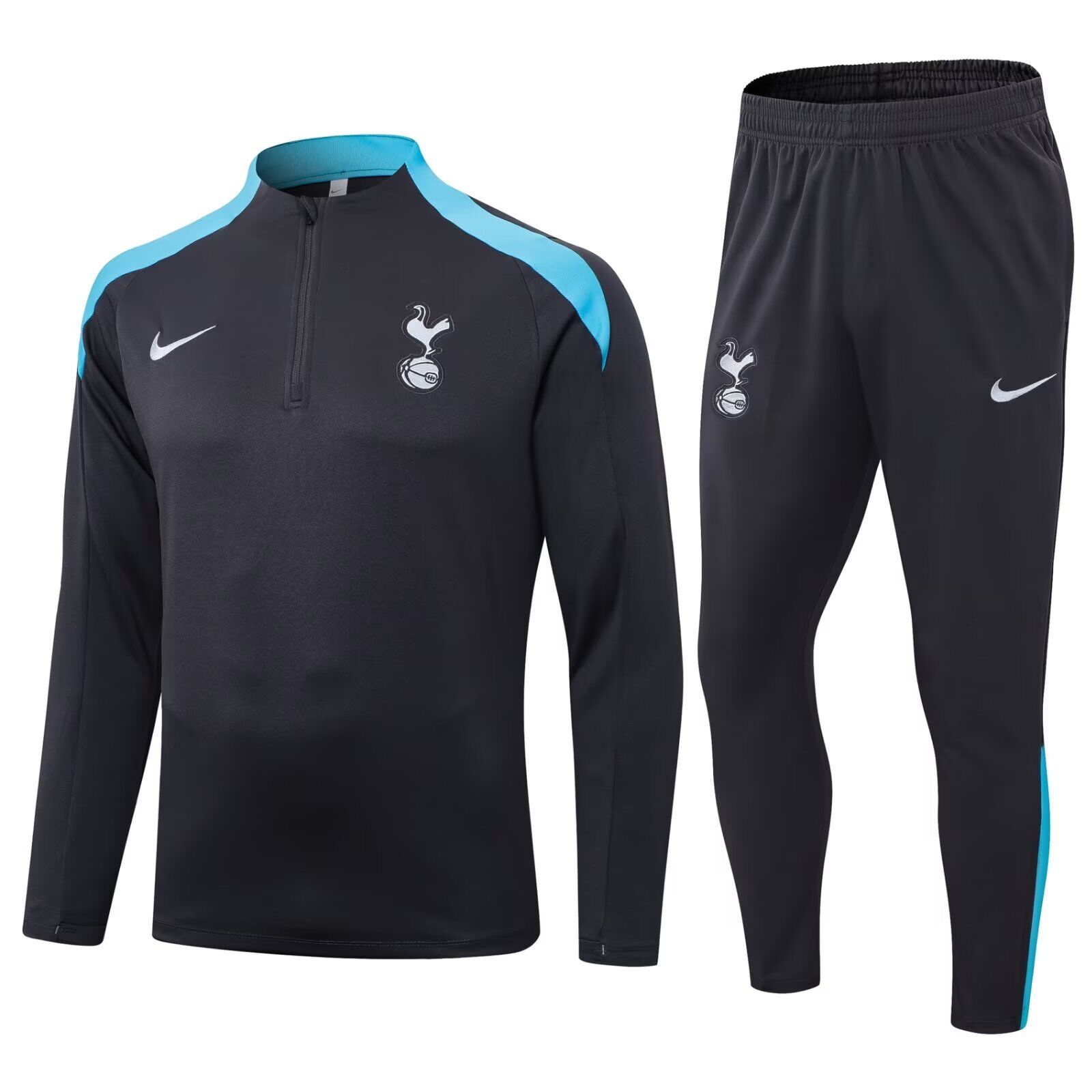 AAA Quality Tottenham 24/25 Tracksuit - Black/Blue